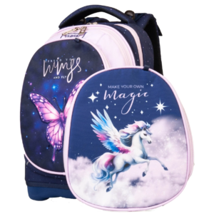 TARGET Superlight 2 Face Cosmic Fantasy školski ranac za devojčice plavi