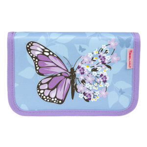 Belmil pernica flip 335-72 Purple blue butterfly sa džepovima