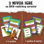 Dinosaurus i praistorijski ljudi edukativna igra Magaza sa motivom praistorije